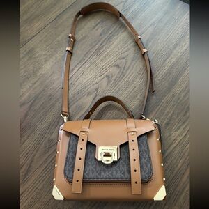 Michael Kors Brown and Black Crossbody Bag